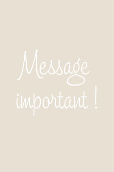 Message important - Relaxe Beaute!